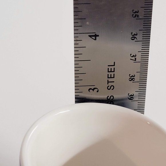 Vintage Asian Tea Cups Sake Cups White Porcelain Indigo Blue Set of 2 - Picture 9 of 9